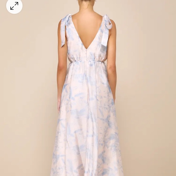 Lulus Floral Tie-Strap Maxi Dress - Picture 1 of 3